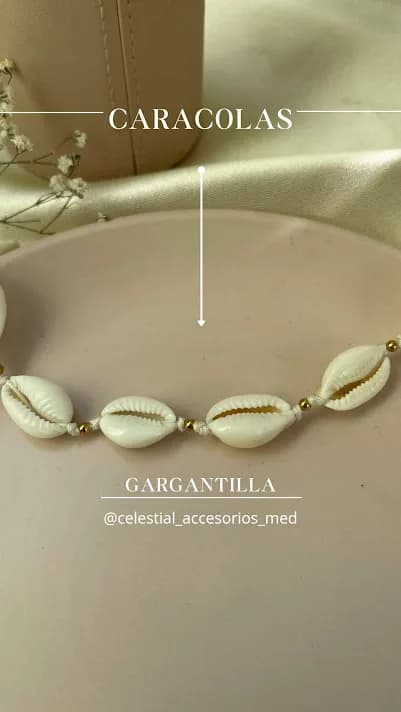 Gargantilla conchas de mar