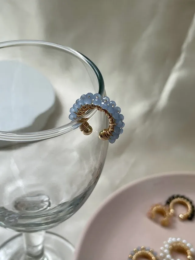 Earcuff con murano, vista principal